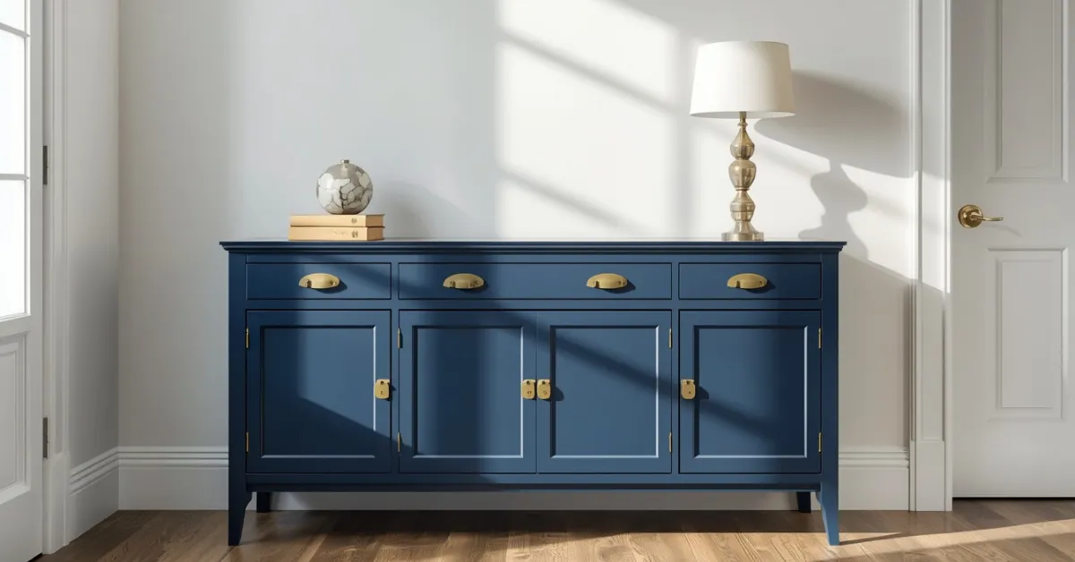 Navy Blue Table for Bold Contrast