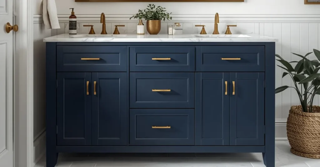 Navy Blue Vanity
