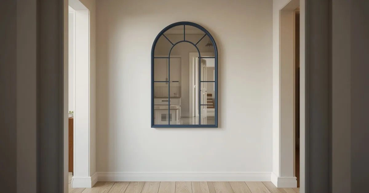 Navy Framed Mirror for Moody Charm