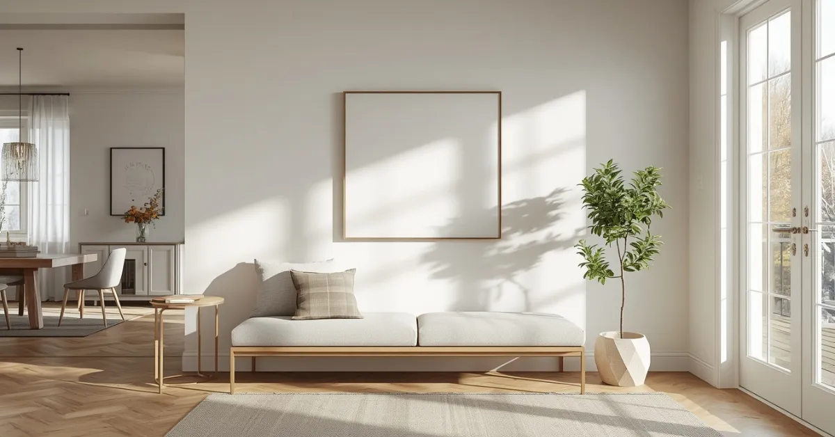 Open-Plan Entryway Bench