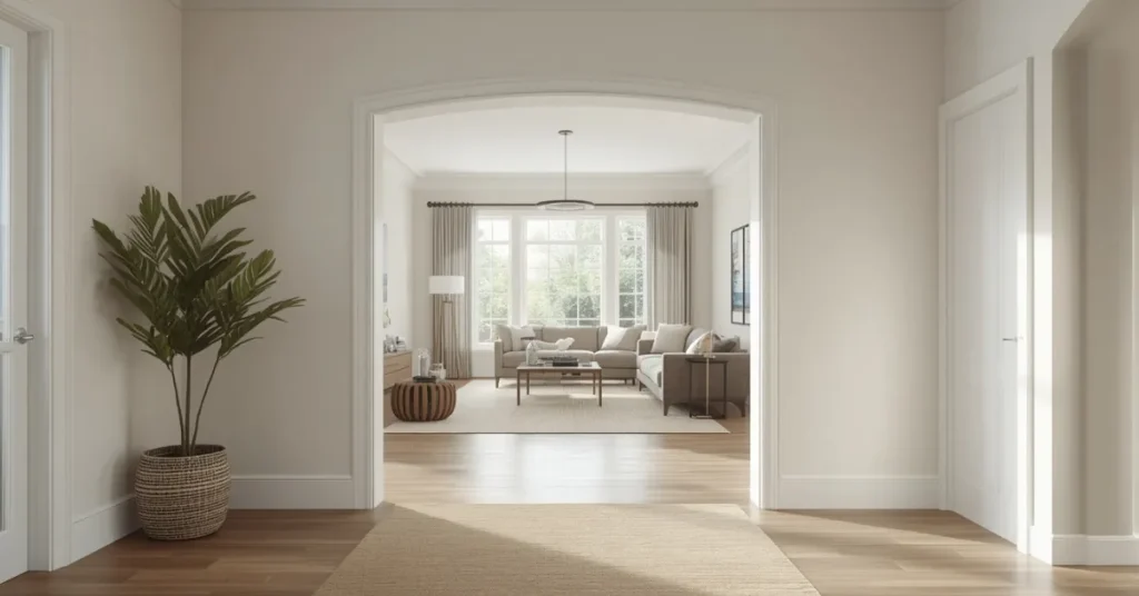 Open Plan Entryway Idea
