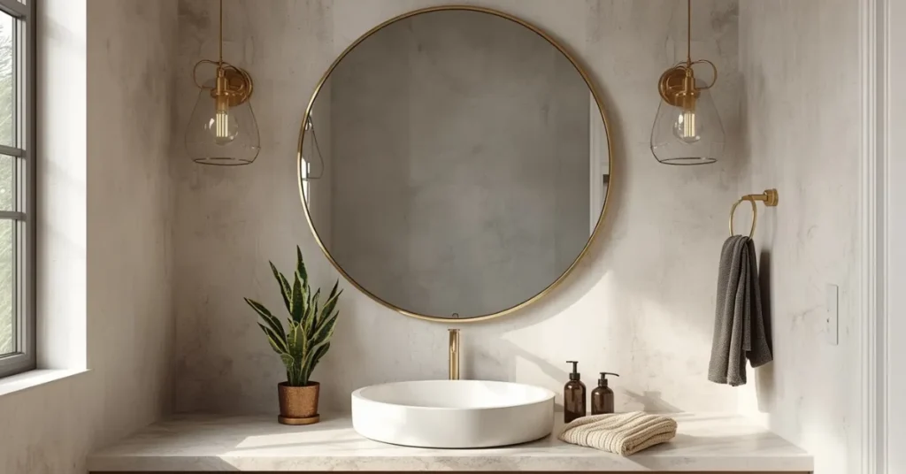 Oversized Round Mirror