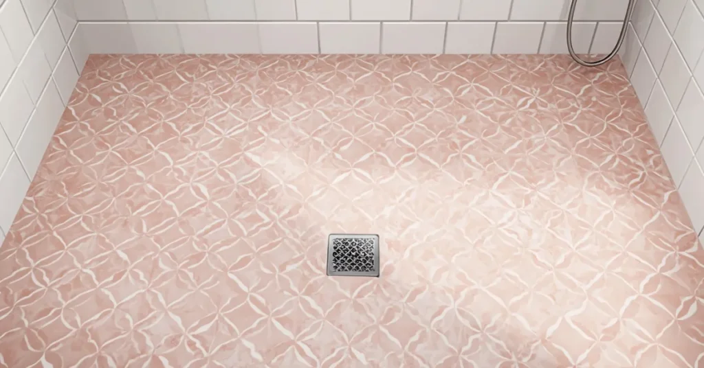 Pink Geometric Tile Pattern