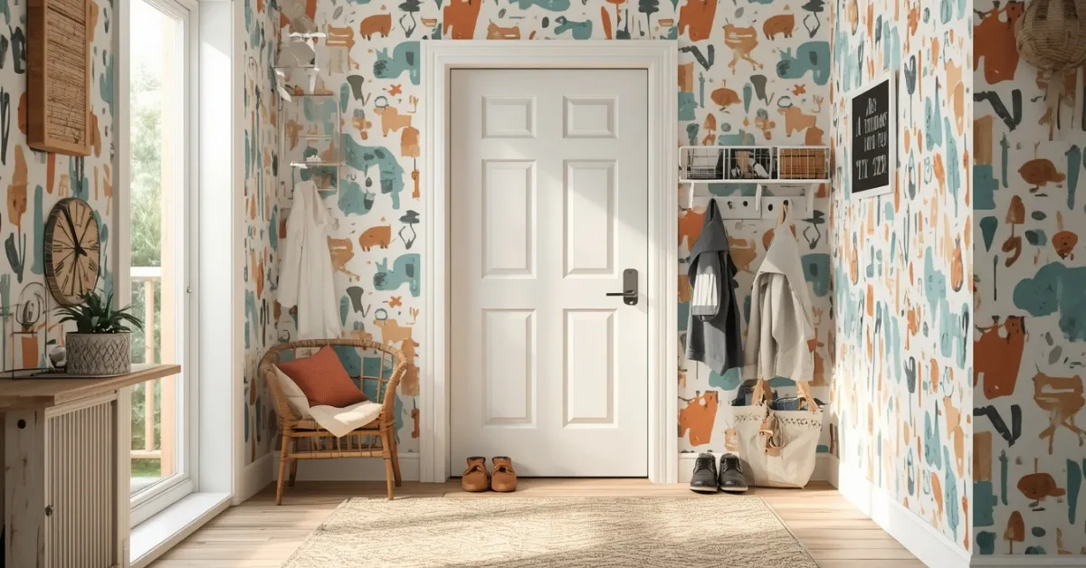 Playful Pattern for a Family-Friendly Foyer