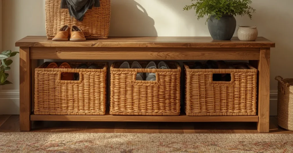 Rattan Basket Storage