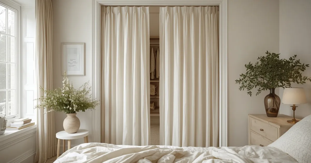 Romantic Closet with Curtains