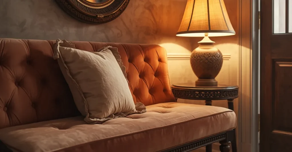 Romantic Entryway with Soft Textiles