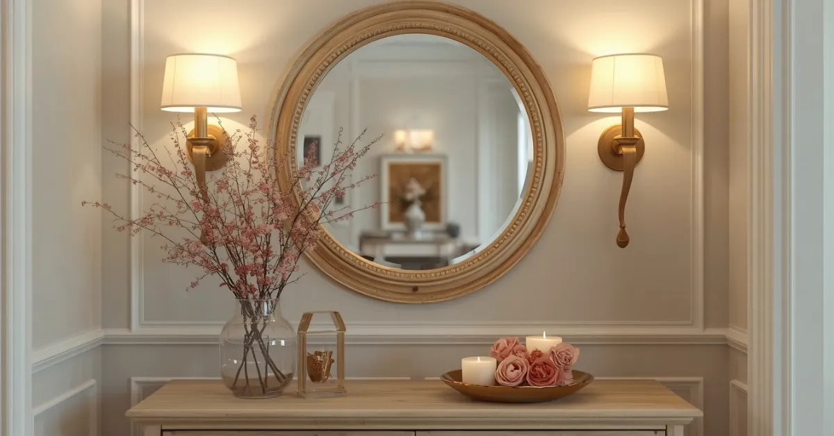 Romantic Scalloped Edge Mirror