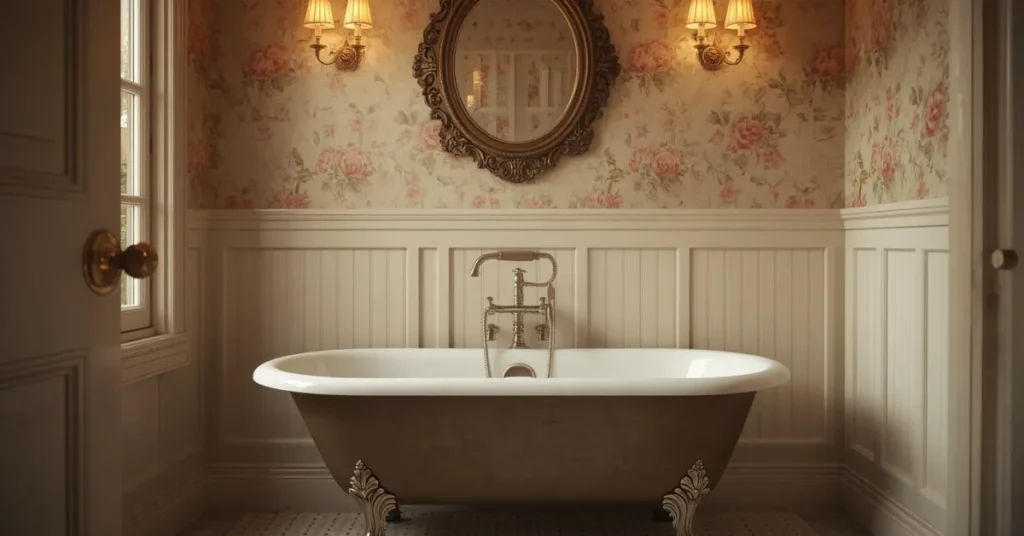Romantic Vintage Bathroom