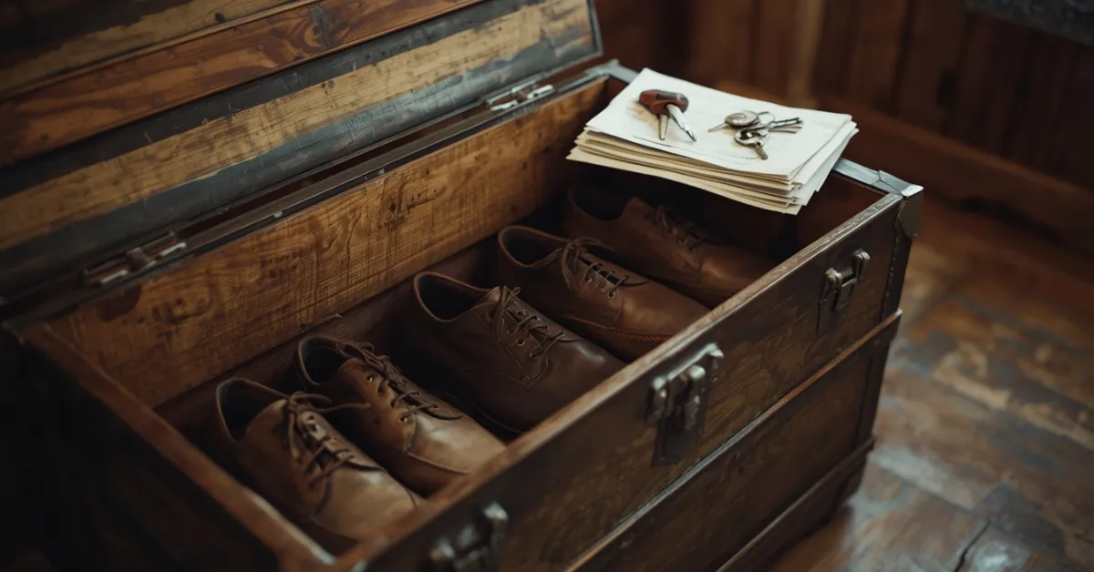 Romantic Vintage Shoe Trunk