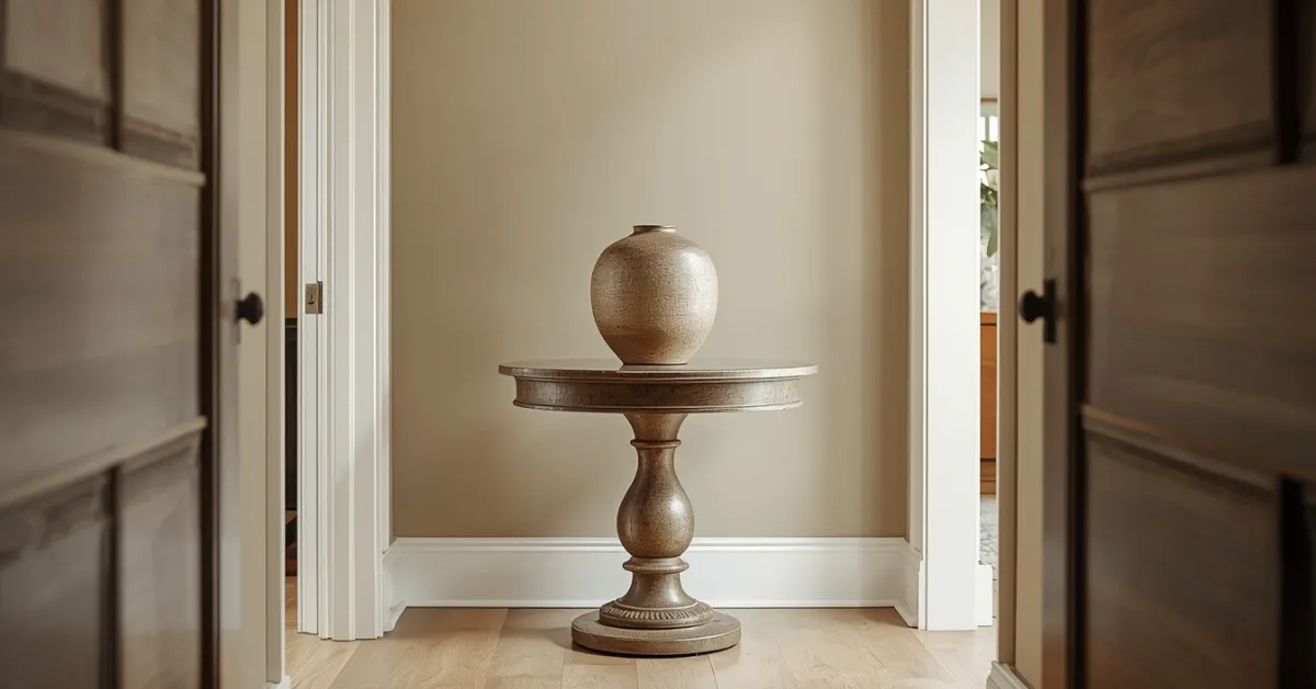 Round Pedestal Table for Tight Corners