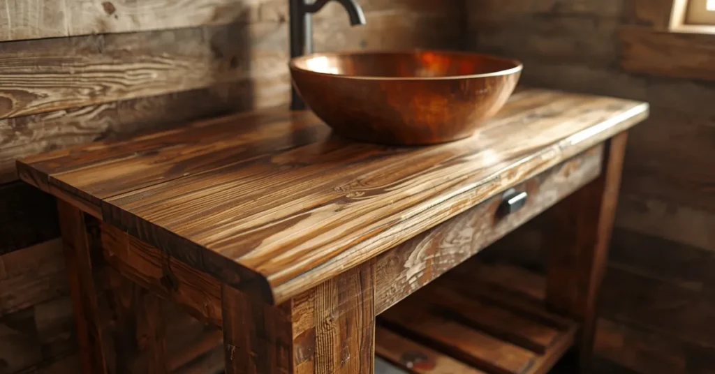 Rustic Reclaimed Wood Vanity