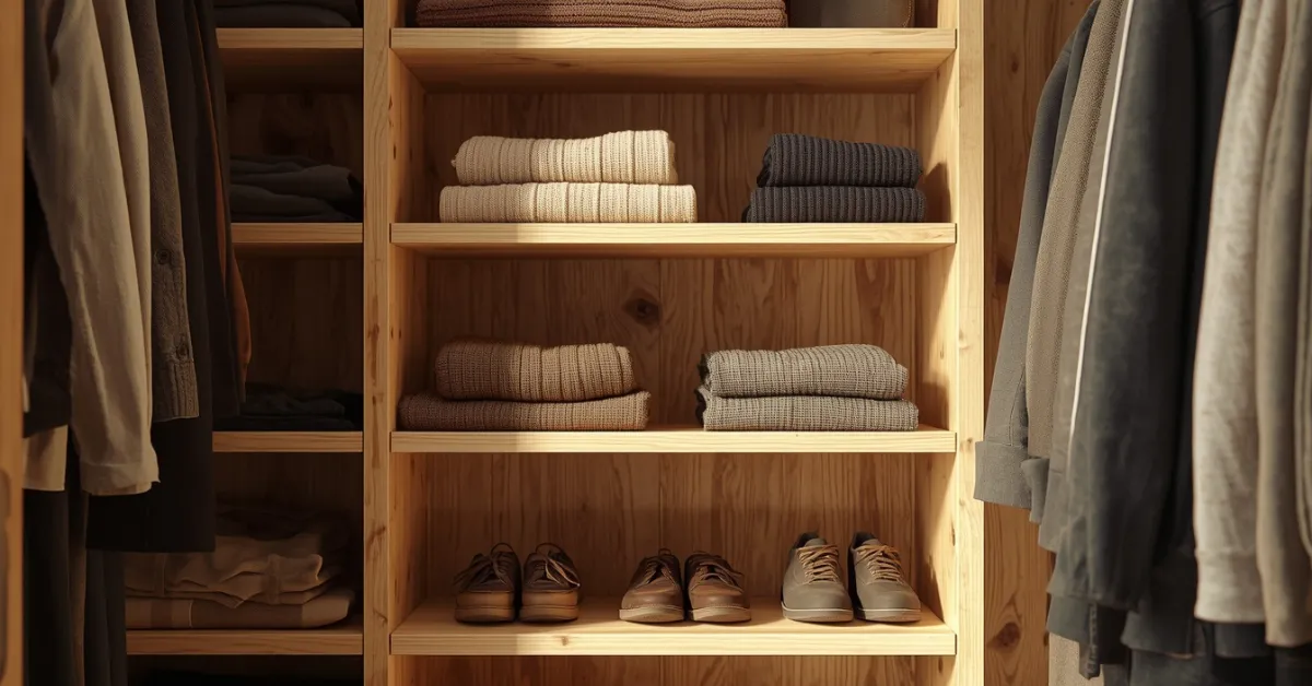 Rustic Wood Shelving