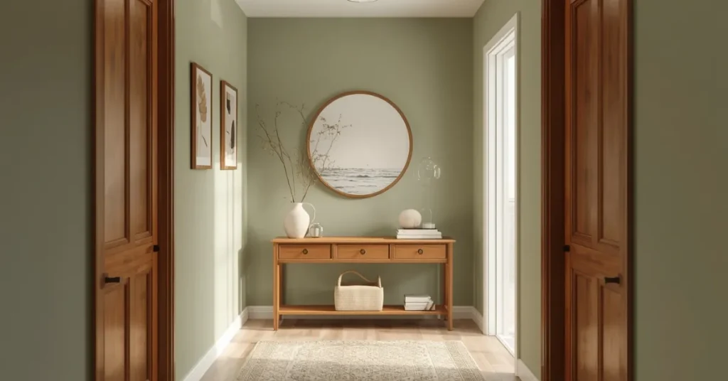 Sage Green Accent Wall