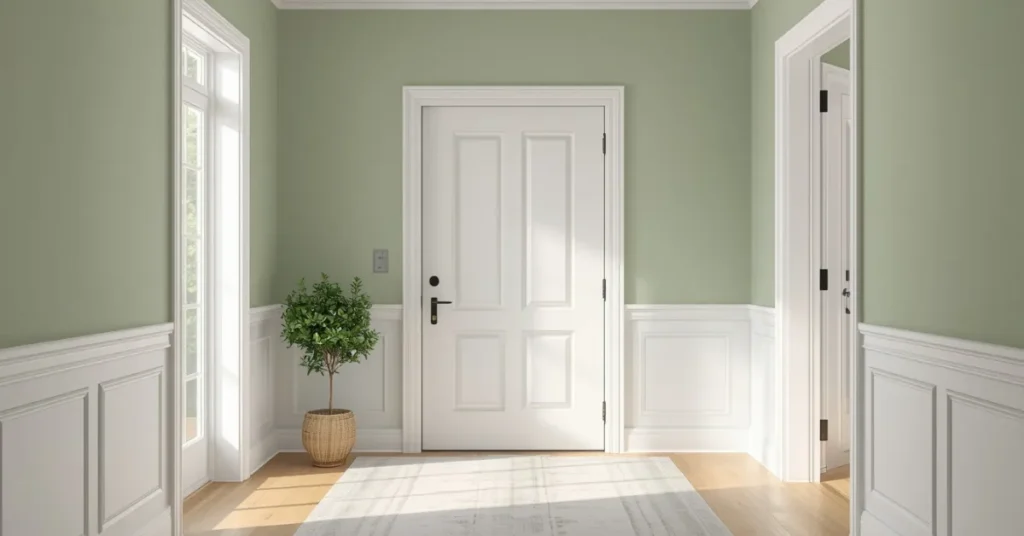 Sage Green Accent Wall