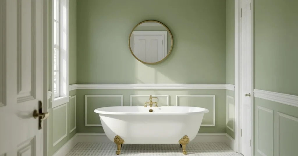 Sage Green Bathroom Walls