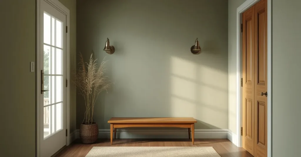 Sage Green Entryway Walls