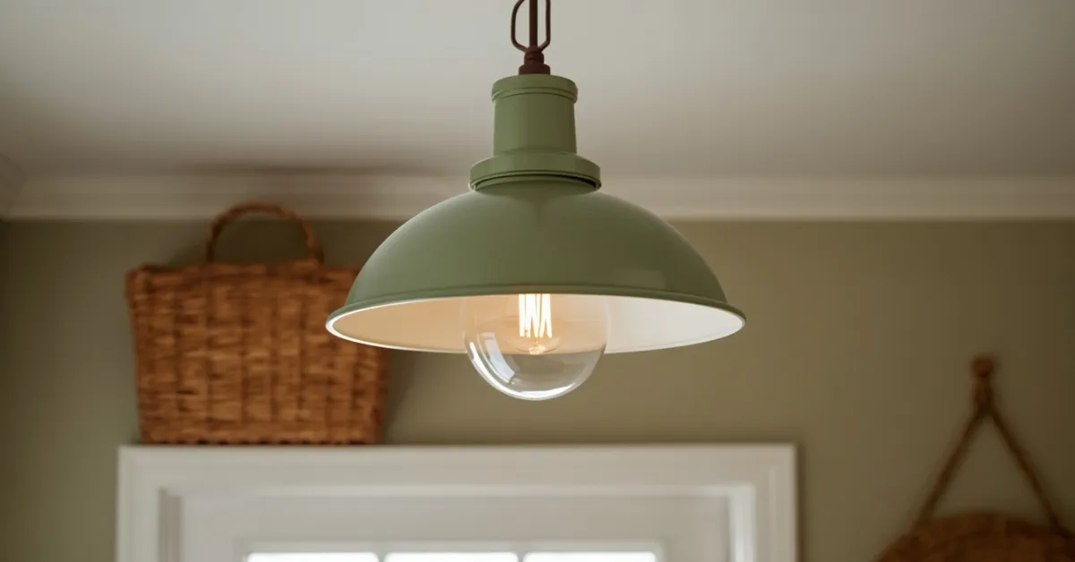 Sage Green Painted Fixture
