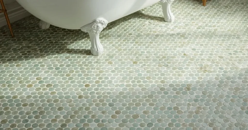 Sage Green Penny Tile