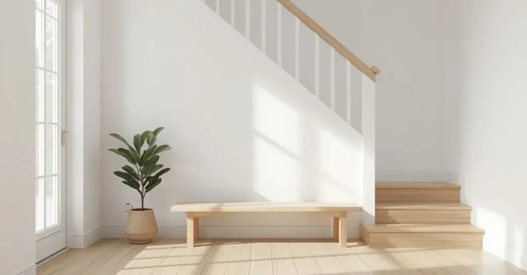 Scandinavian Split Level Entryway