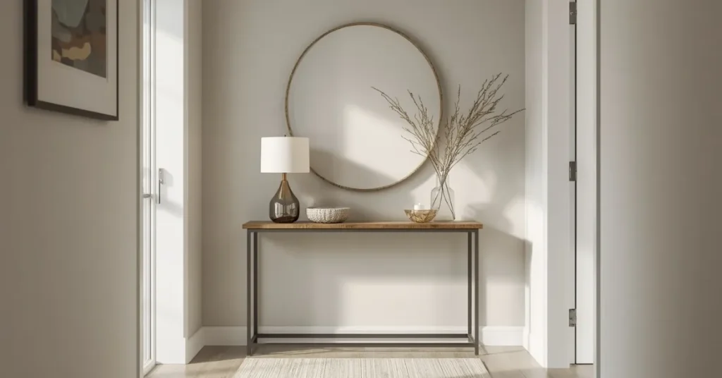 Slim Console Table for Extra Storage