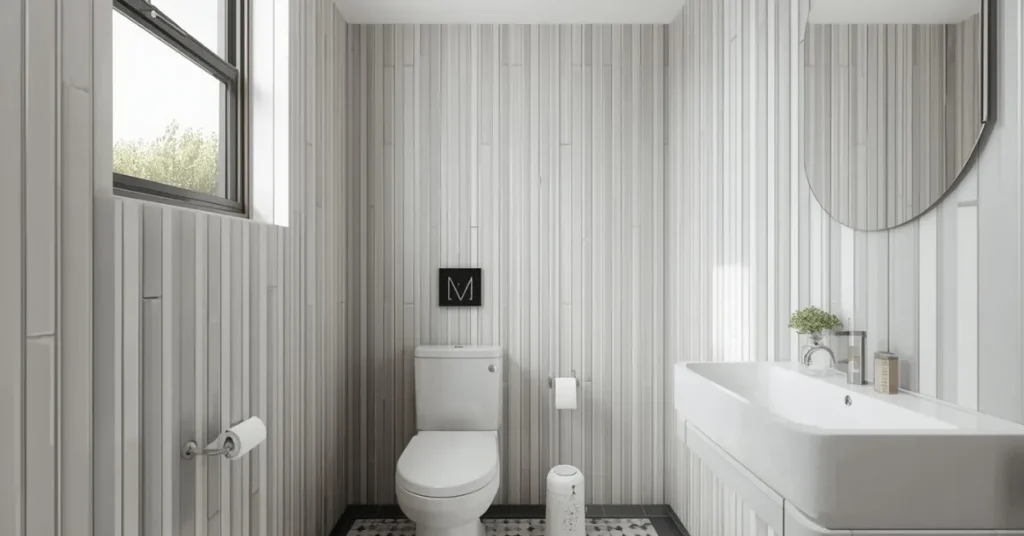 Small Bathroom Vertical Stack Tile