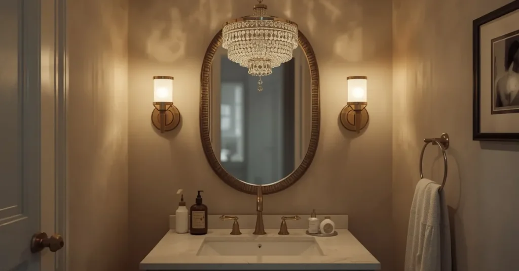 Small Chandelier Instead of a Regular Light