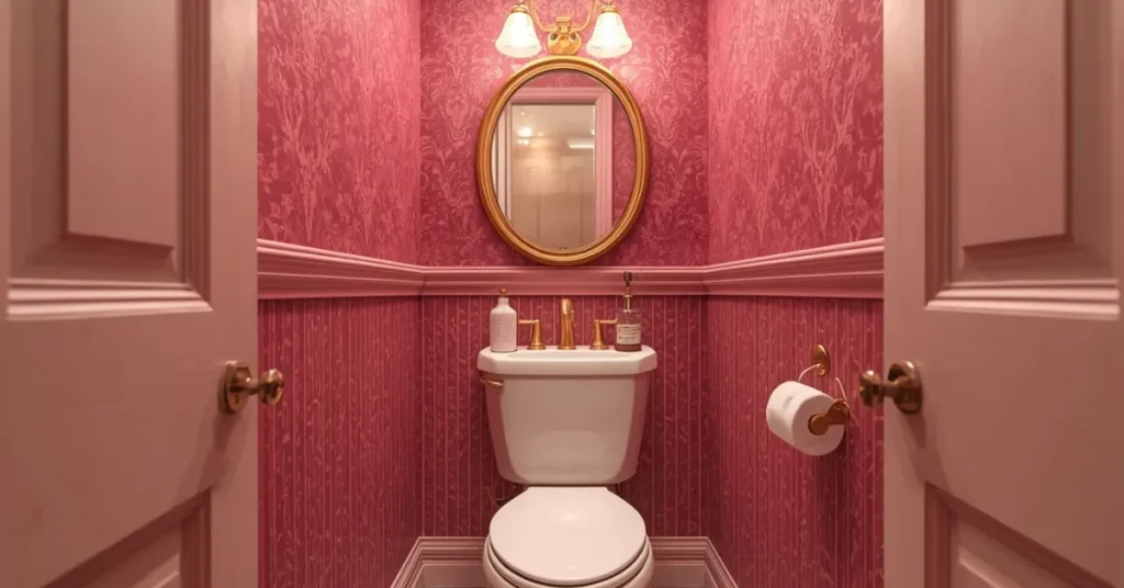 Small Glam Powder Room