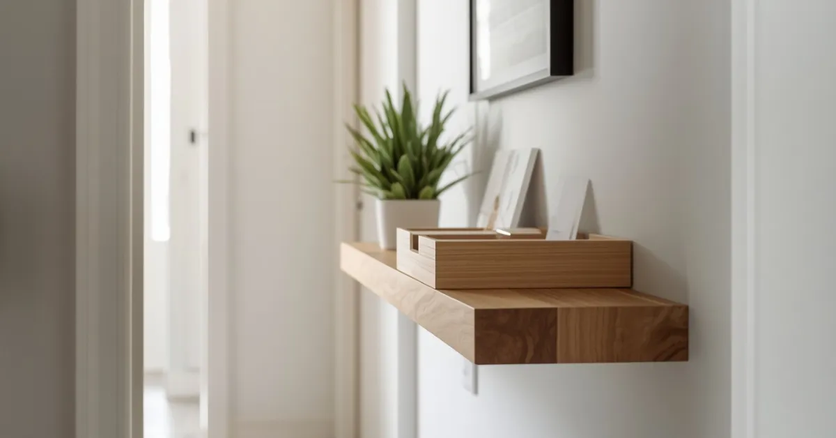 Small Space Wall-Mounted Shelf Table