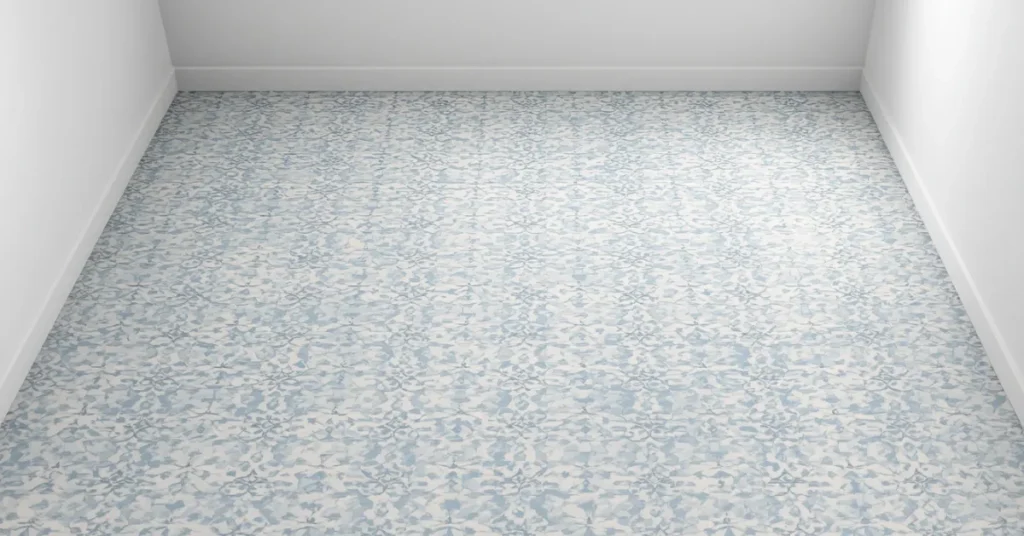 Soft Blue and White Pattern Tile