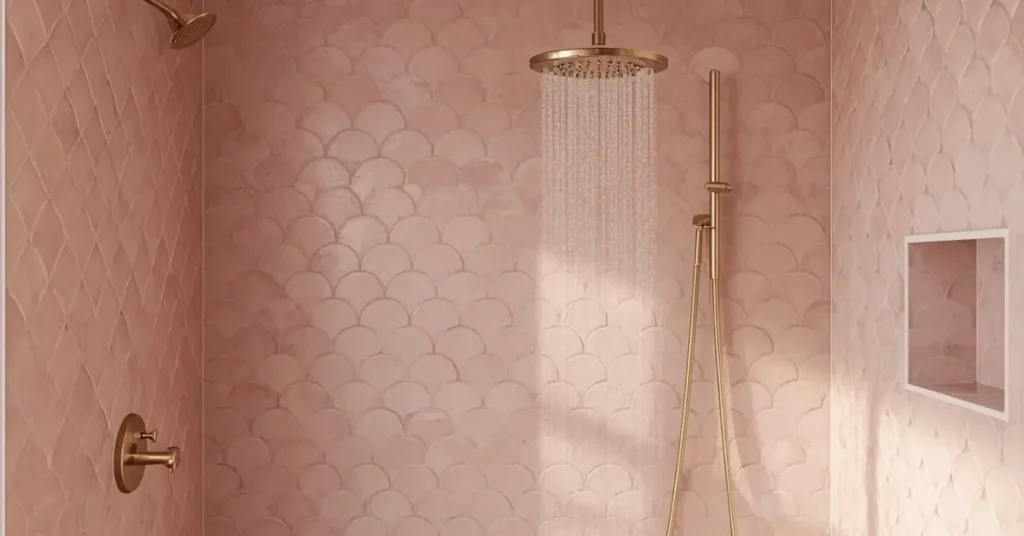 Soft Dusty Pink Tile