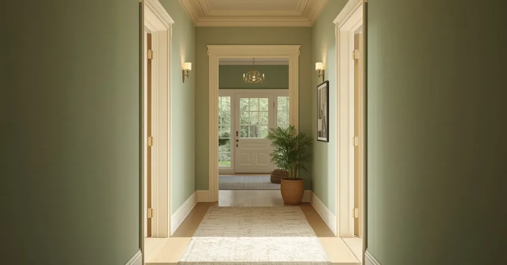 Soft Sage Green for a Calm Welcome