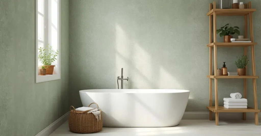 Soft Sage Green Wallpaper for a Calm Space