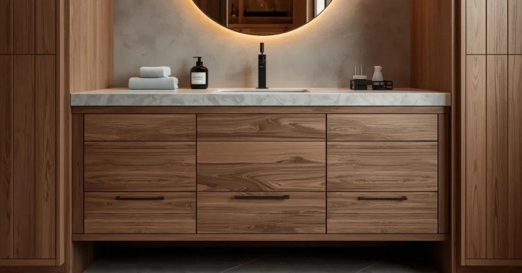 Splurge Vanity With Custom Cabinetry