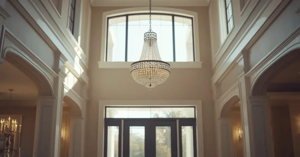 Splurge-Worthy Chandelier Entry