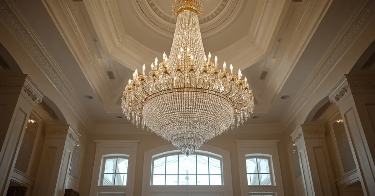 Splurge-Worthy Crystal Chandelier