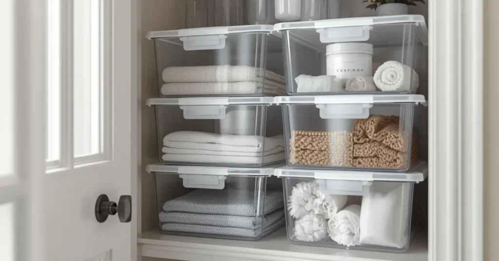 Stackable Clear Bins