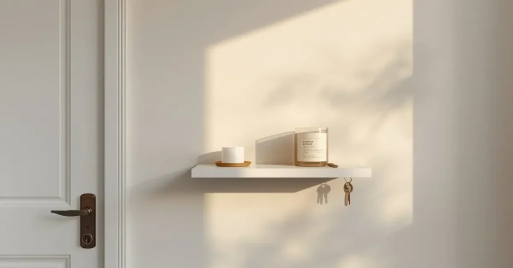 Studio Apartment Entry Shelf