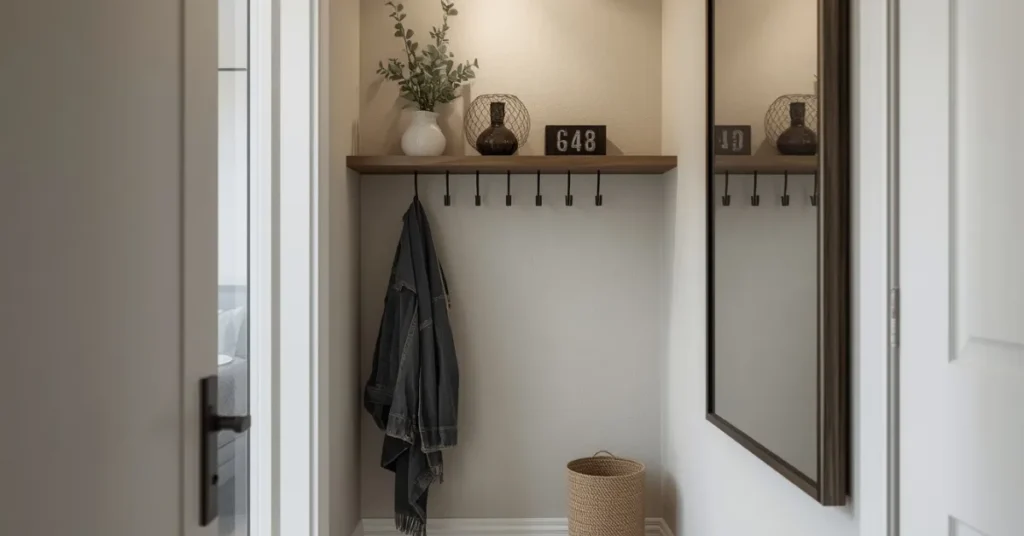 Studio Apartment Entryway Nook