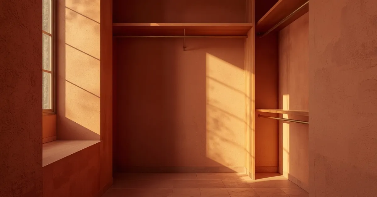 Terracotta and Warm Tones Closet