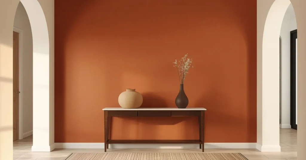 Terracotta Split Level Entryway