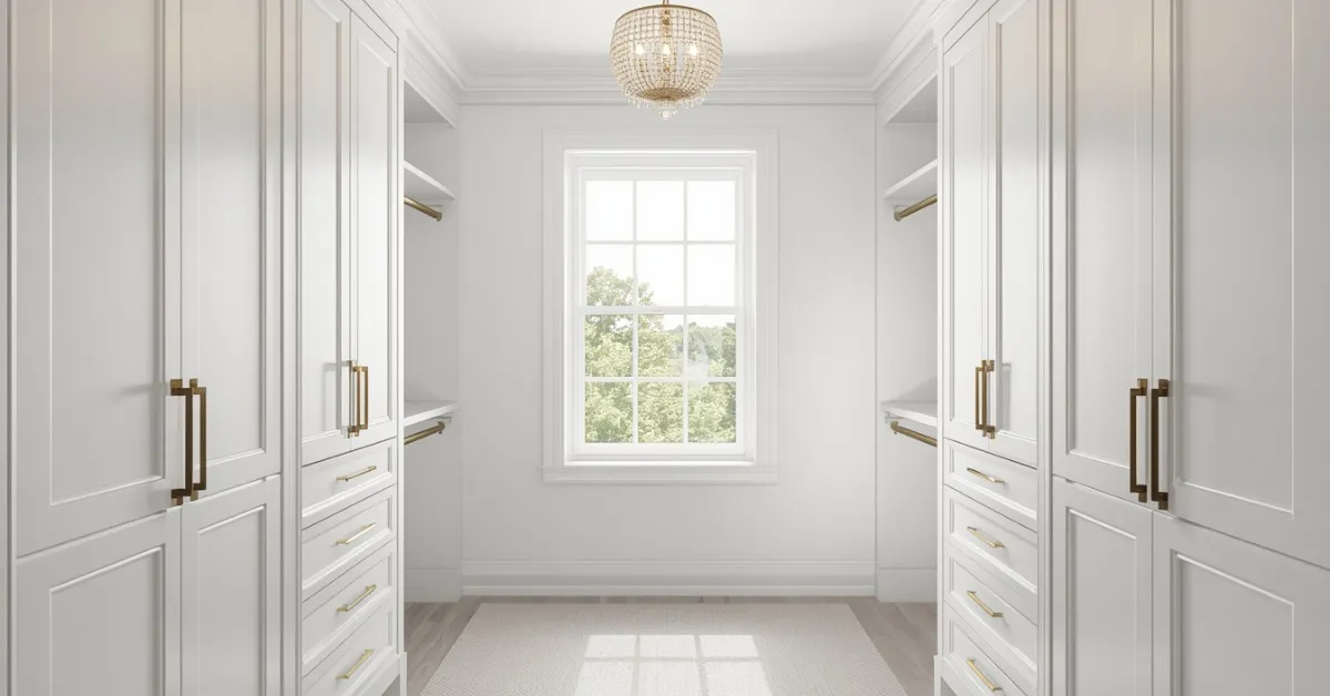 The Classic White Walk-In Closet