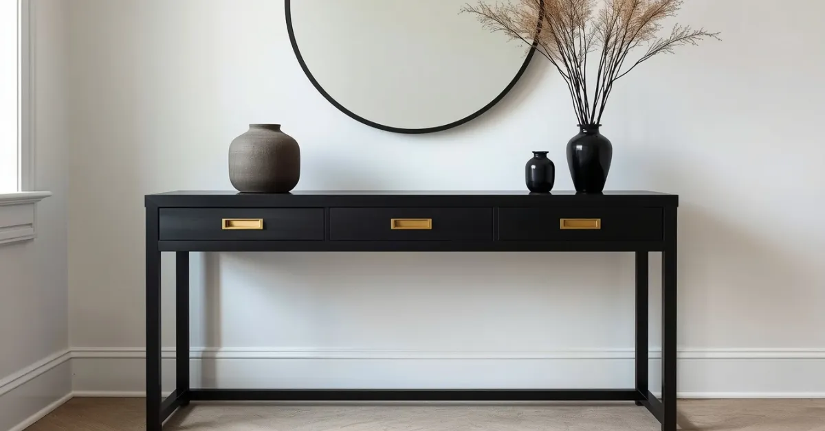The Dramatic Black Table