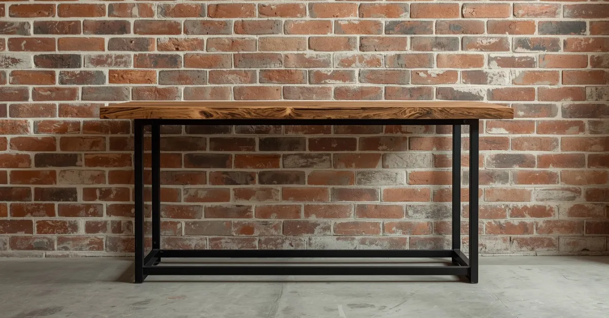 The Industrial Metal and Wood Table