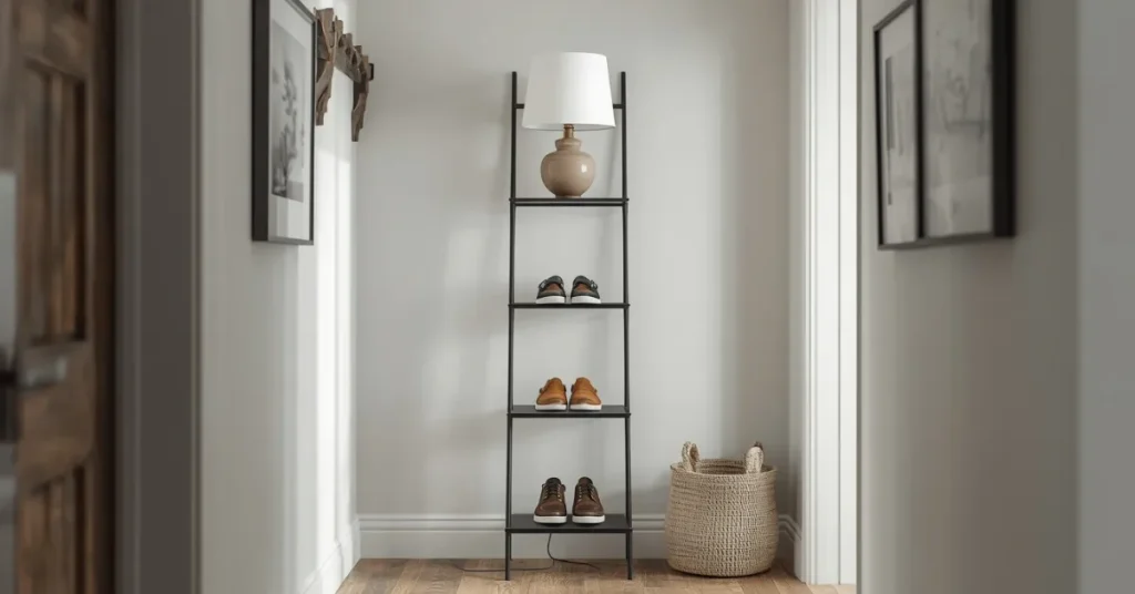 The Ladder Table with Shelves