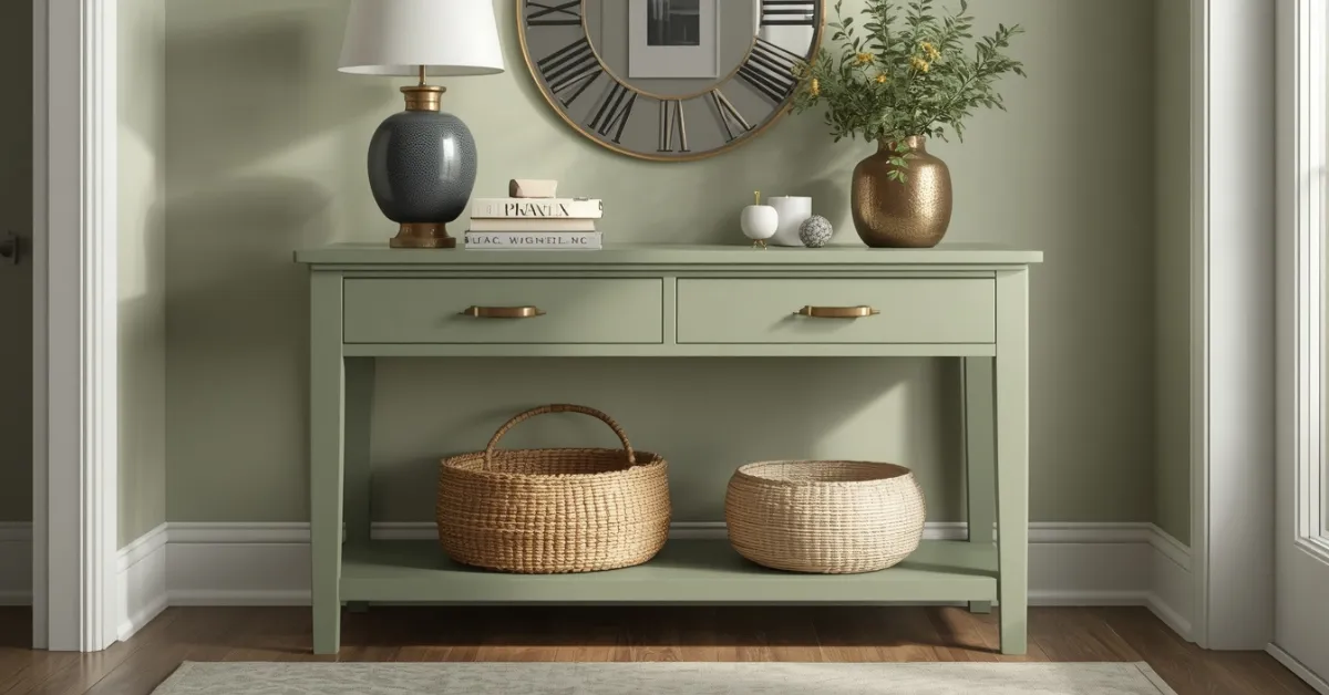 The Sage Green Painted Table