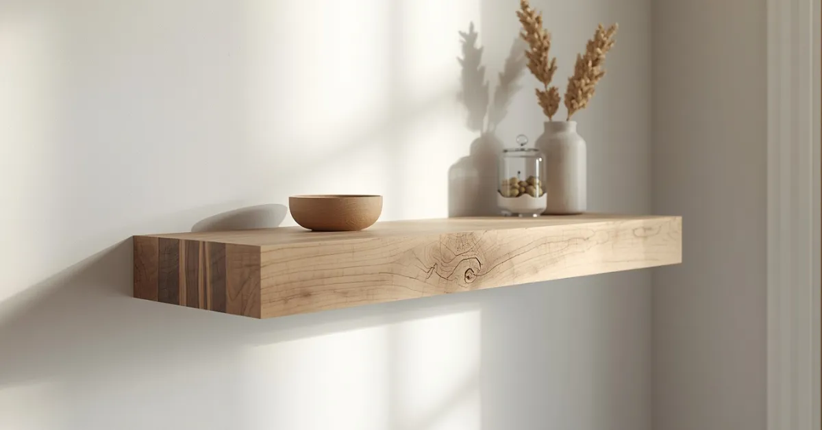 The Wall-Mounted Floating Shelf