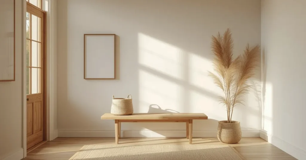 Try a Minimalist Warm Entryway