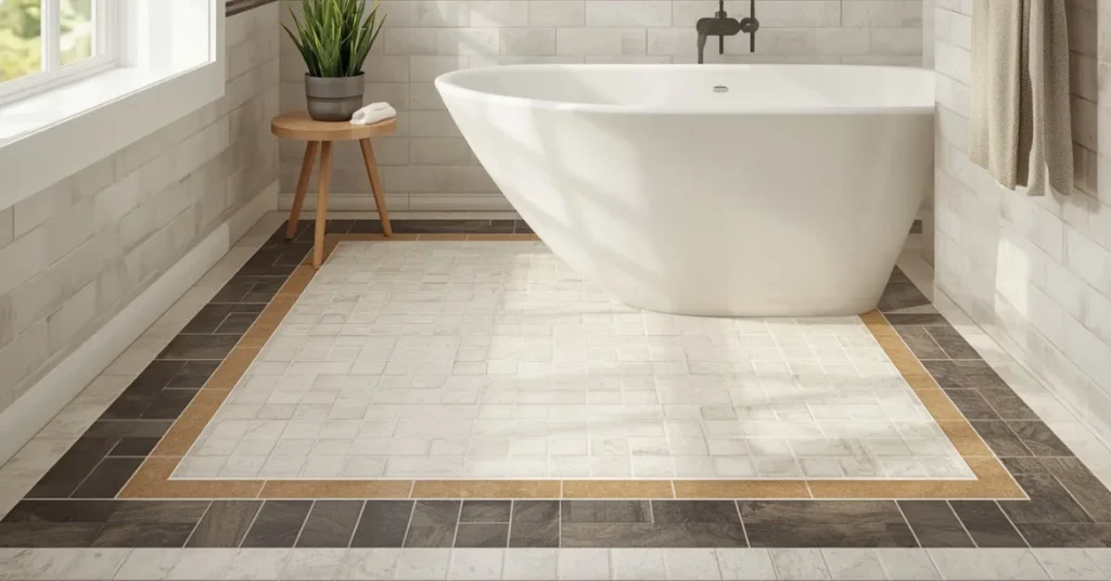 Two-Tone Tile Border Design