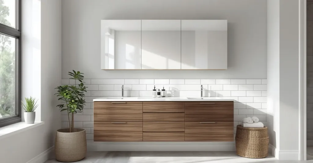Two-Tone Vanity for Modern Contrast